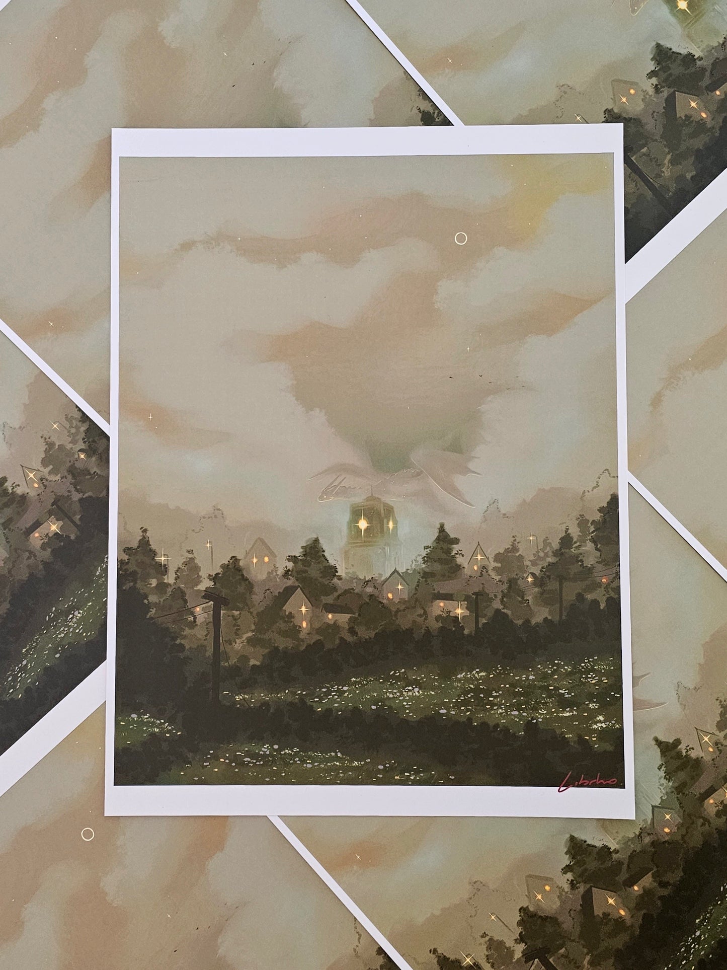 “In the fog” - LARGE art print