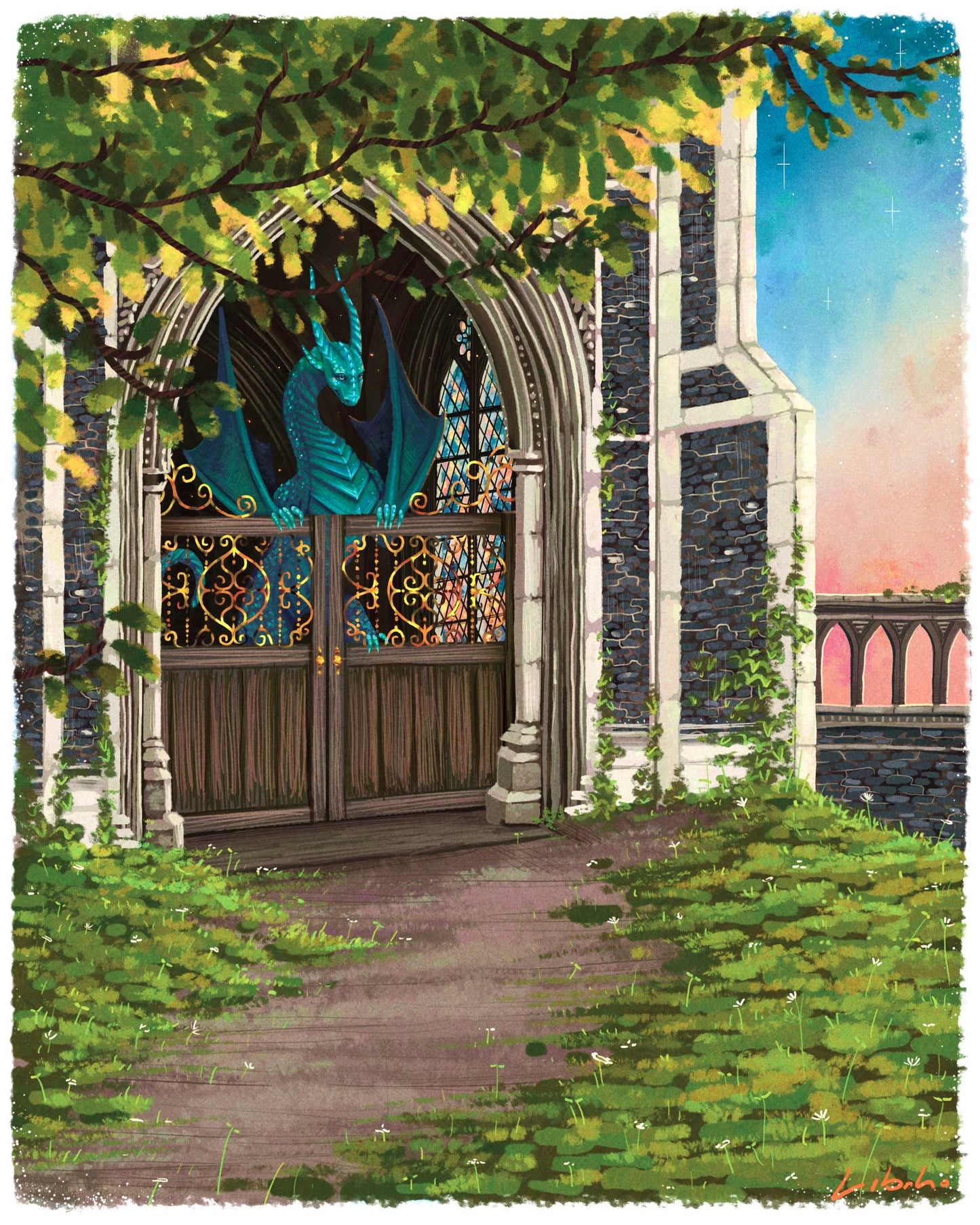 Church Hideaway - art print