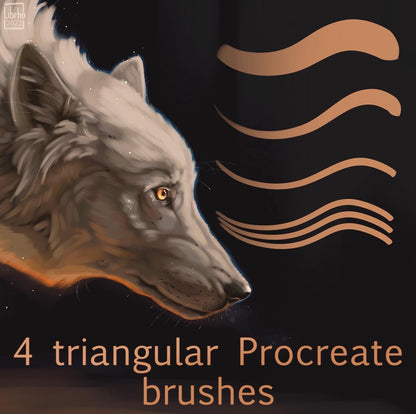 Triangular brushes for Procreate