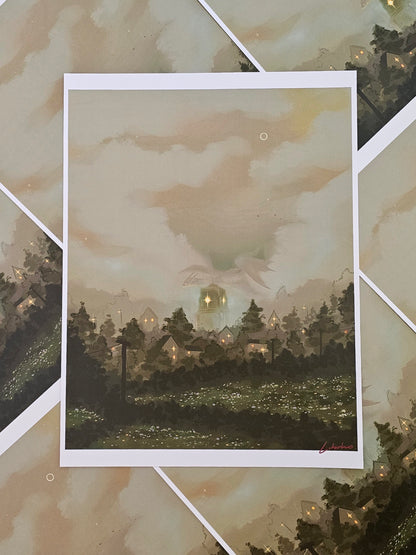 “In the fog” - LARGE art print