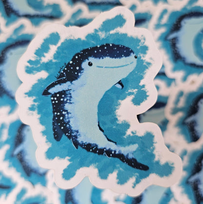 “Whale shark” Die Cut Vinyl Sticker