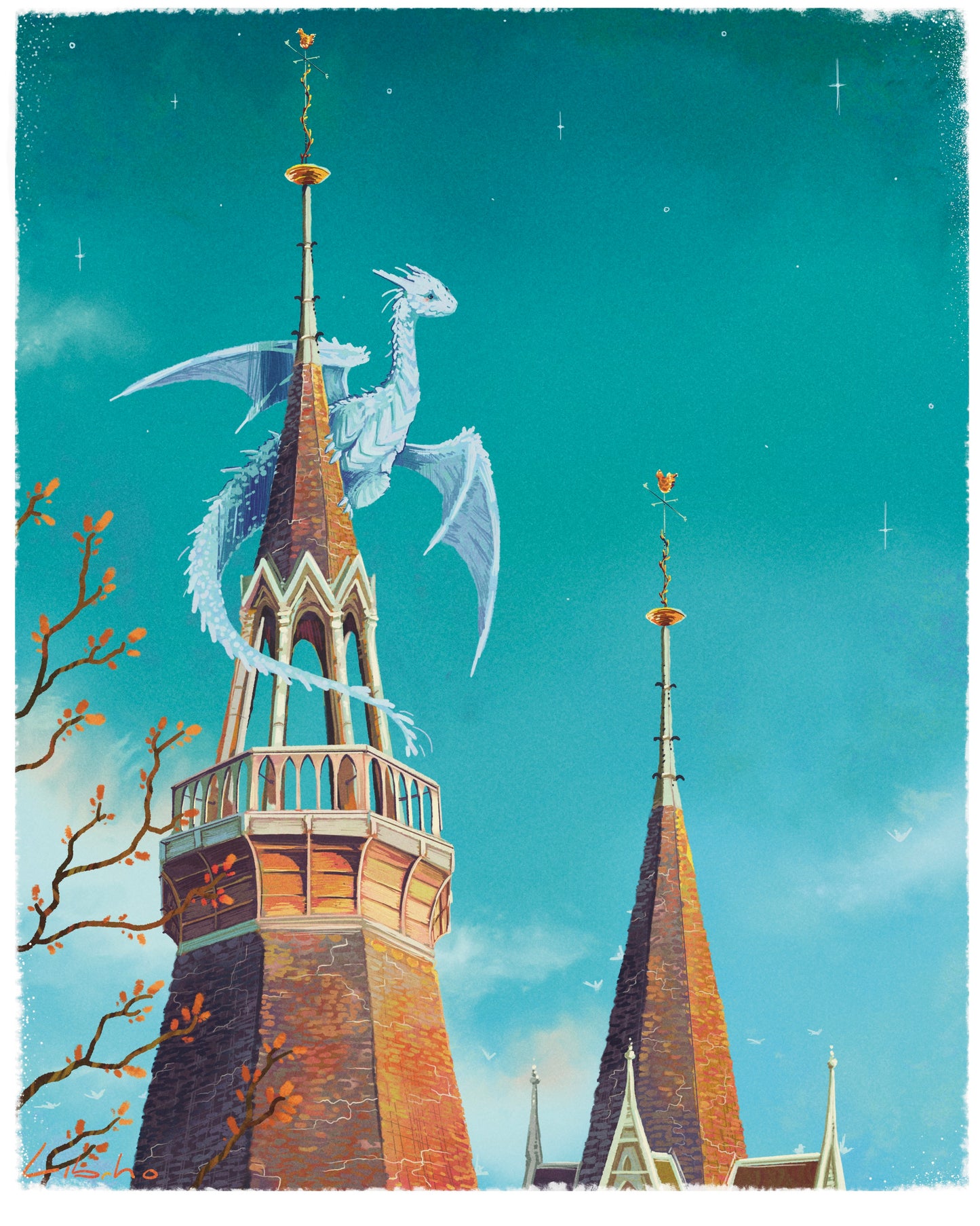 Cathedral Observer - art print