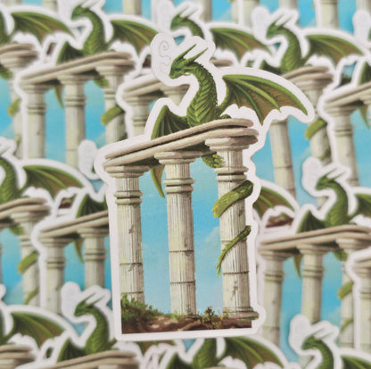 “Pillar Perch” Die Cut Vinyl Sticker