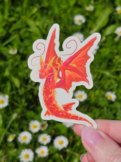 “Red Dragon” Die Cut Vinyl Sticker