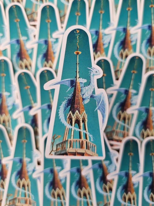 “Cathedral Observer” Die Cut Vinyl Sticker