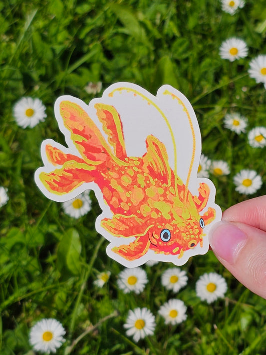 “Gold Fish” Die Cut Vinyl Sticker